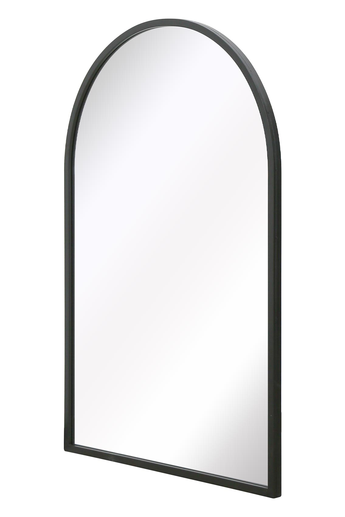 The Arcus - 47" X 31" (120CM X 80CM) Arched Black Metal Garden Mirror for Indoor and Outdoor Use-3