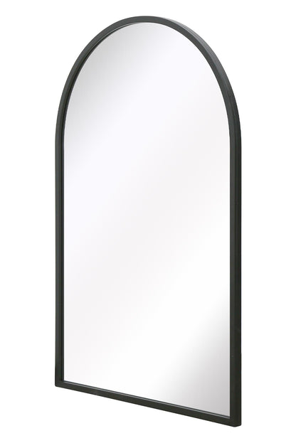 The Arcus - 47" X 31" (120CM X 80CM) Arched Black Metal Garden Mirror for Indoor and Outdoor Use-3