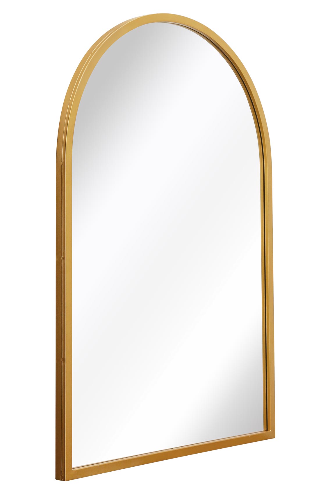 The Arcadia - Elegant Gold Arched Garden Mirror 39" X 27" (100CM X 70CM) for Indoor and Outdoor Use!-3