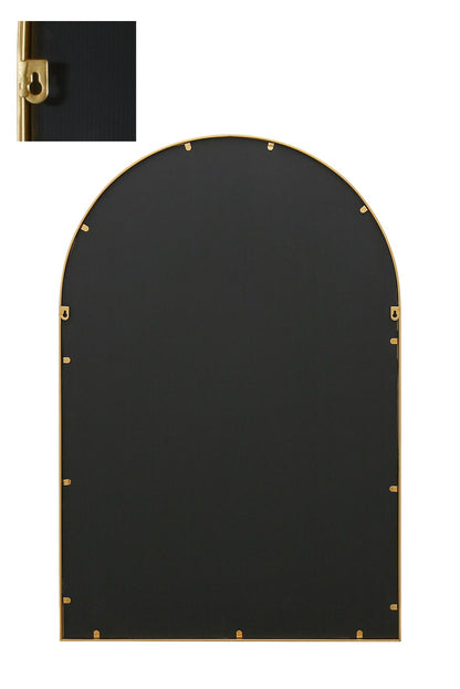 The Arcus - Elegant Arched Garden Mirror with Gold Frame, 47"x31" (120x80CM) for Indoor and Outdoor Use!-4