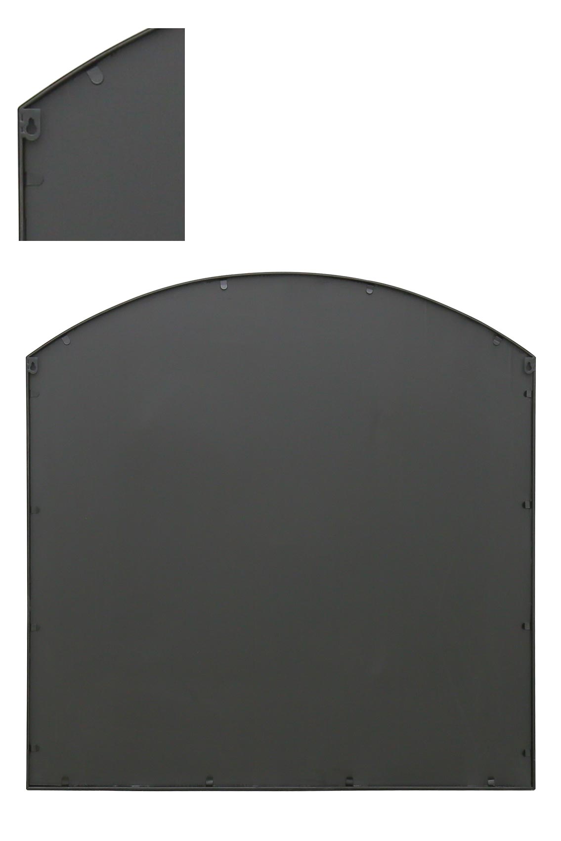 Arched Garden Mirror - Black Frame 39"x39" (100x100CM) for Indoor and Outdoor Use!-6