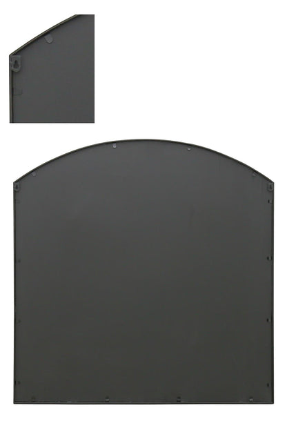 Arched Garden Mirror - Black Frame 39"x39" (100x100CM) for Indoor and Outdoor Use!-4