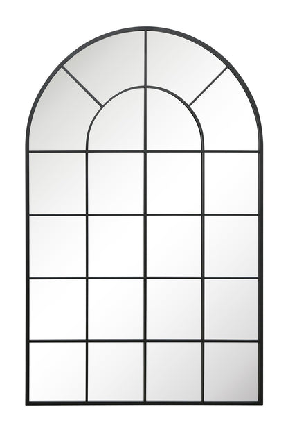 The Arcus Garden Mirror - Elegant Arched Design with Black Frame, 75" x 47" (190 x 120CM) for Indoor and Outdoor Use!-2