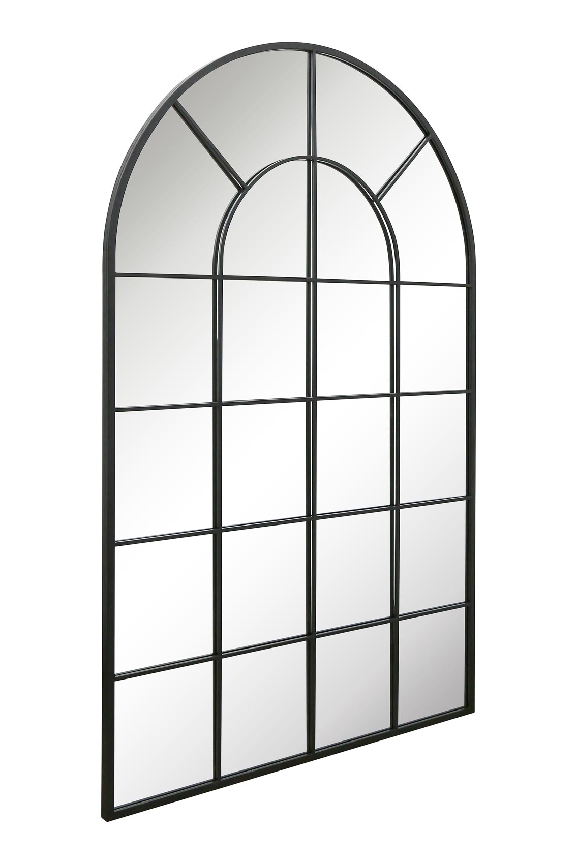 The Arcus Garden Mirror - Elegant Arched Design with Black Frame, 75" x 47" (190 x 120CM) for Indoor and Outdoor Use!-4