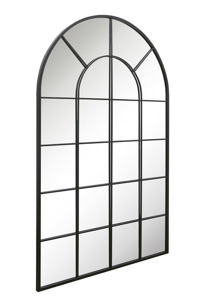 The Arcus Garden Mirror - Elegant Arched Design with Black Frame, 75" x 47" (190 x 120CM) for Indoor and Outdoor Use!-3