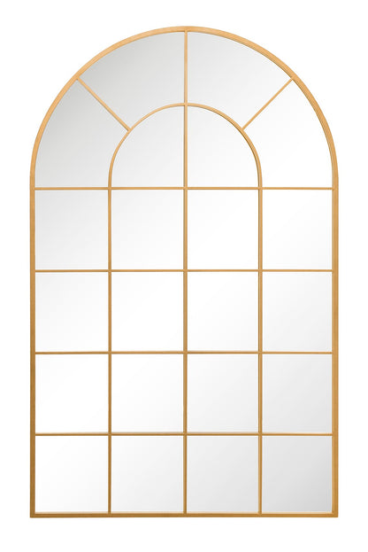 The Elegance - 75" X 47" Gold Framed Arched Garden Mirror for Indoor and Outdoor Use 190 x 120CM-2