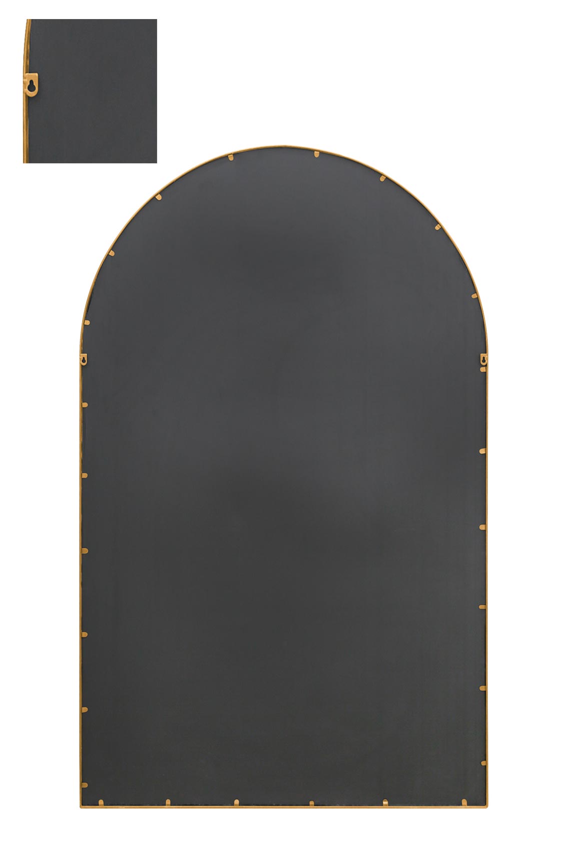 The Elegance - 75" X 47" Gold Framed Arched Garden Mirror for Indoor and Outdoor Use 190 x 120CM-6