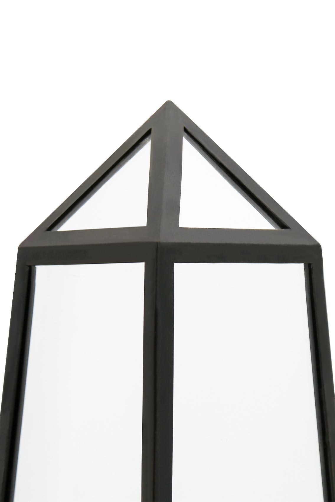 Elegant Black Metal Framed Mirrored Garden Obelisk - 59" X 12" X 12" (150CM X 30CM X 30CM)-4