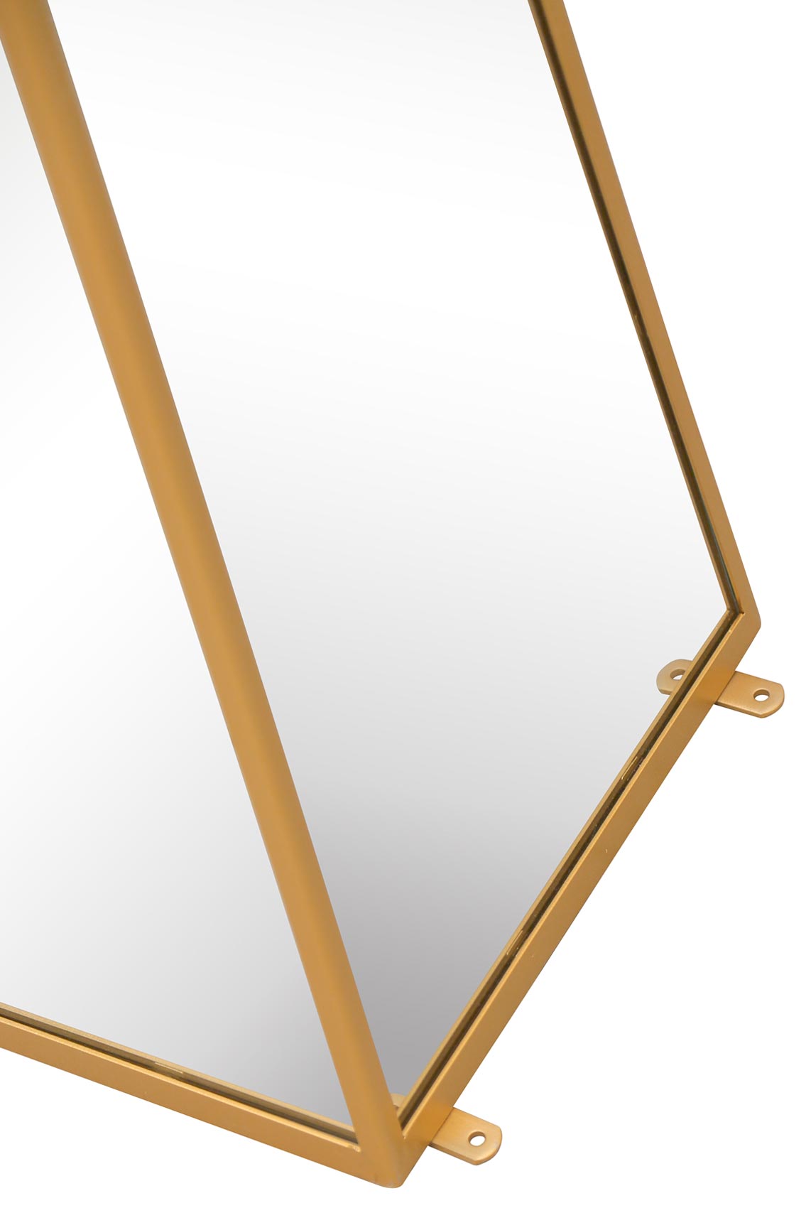 Elegant Gold Metal Framed Mirrored Garden Obelisk - 59" X 12" X 12" (150CM X 30CM X 30CM)-3