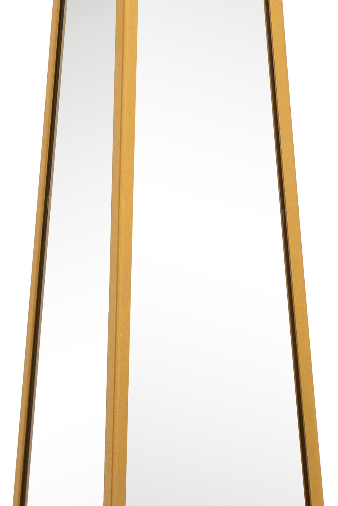 Elegant Gold Metal Framed Mirrored Garden Obelisk - 59" X 12" X 12" (150CM X 30CM X 30CM)-4