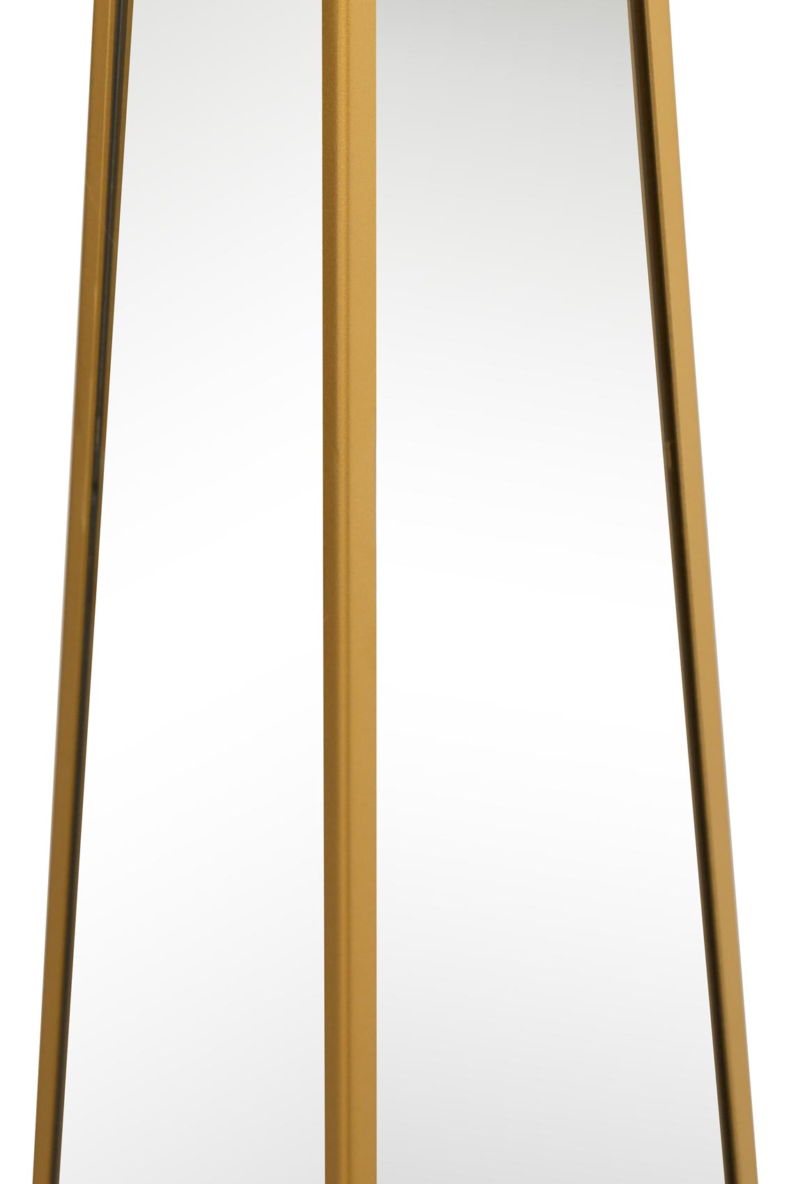 Gold Trimmed Mirrored Garden Obelisk Ornament - 47" X 10" X 10" (120CM X 25CM X 25CM)-8