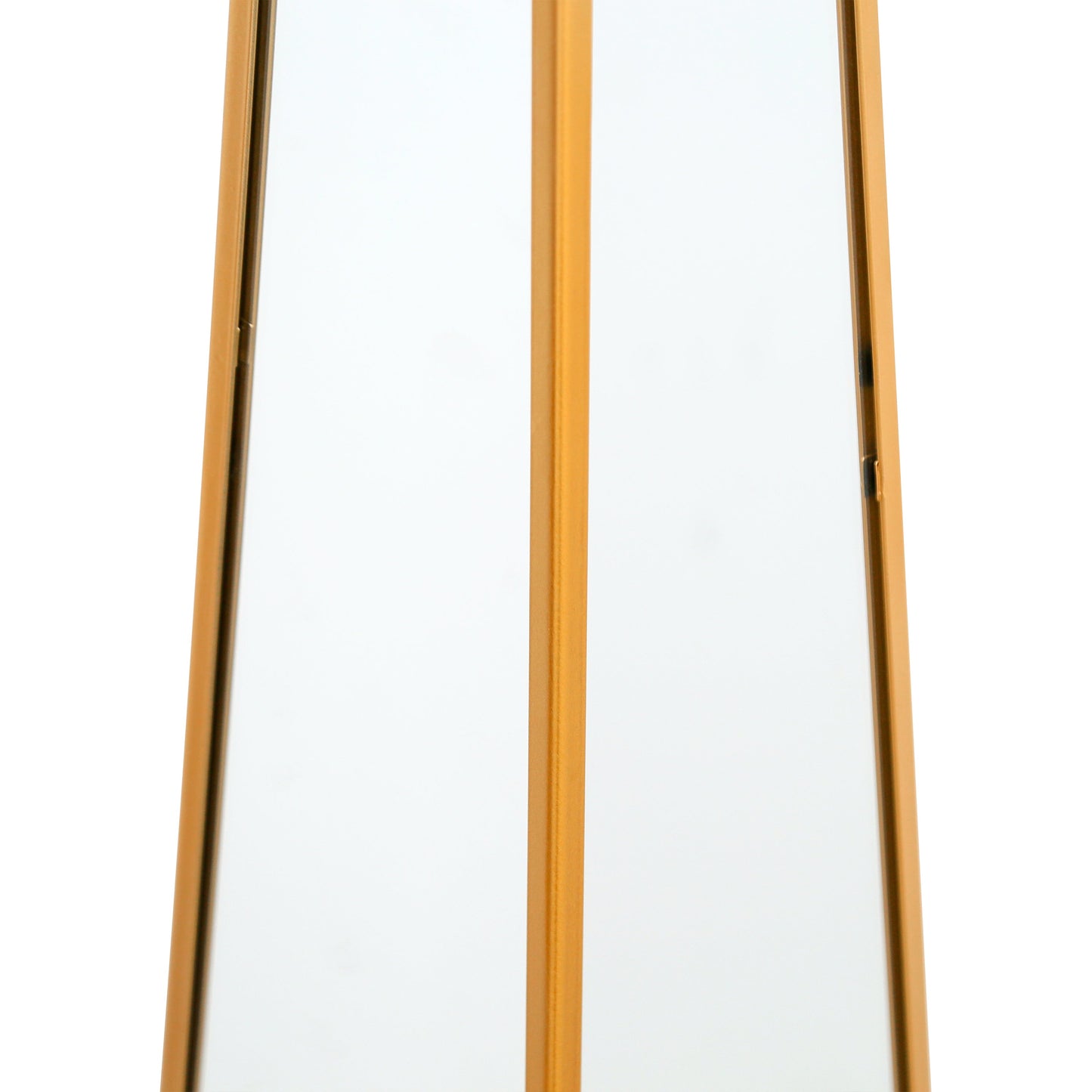 Elegant Gold-Trimmed Mirrored Garden Obelisk - 39" X 8" X 8" (100CM X 20CM X 20CM)-7