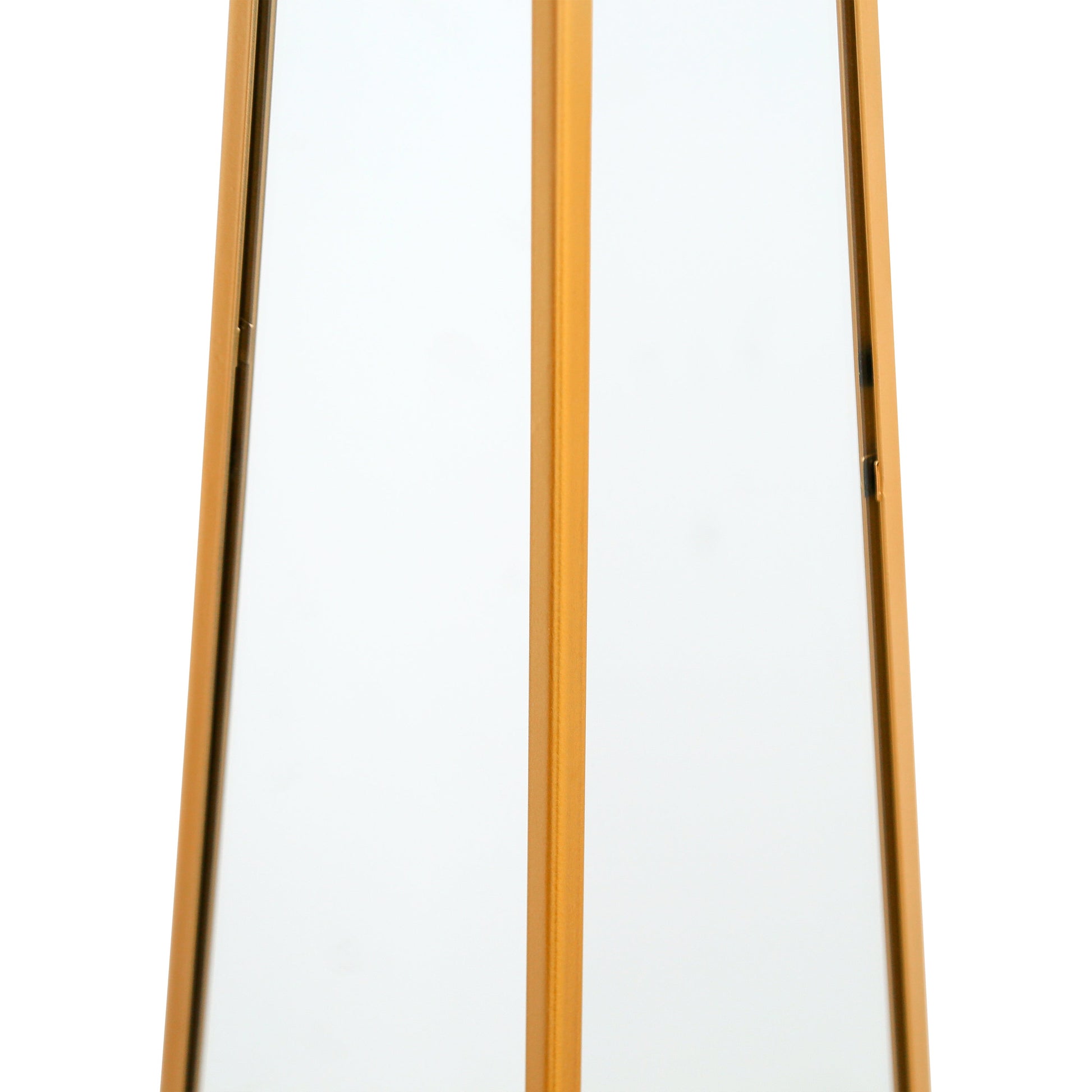 Elegant Gold-Trimmed Mirrored Garden Obelisk - 39" X 8" X 8" (100CM X 20CM X 20CM)-7