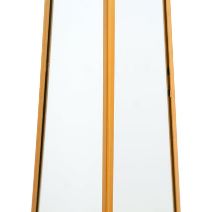 Elegant Gold-Trimmed Mirrored Garden Obelisk - 39" X 8" X 8" (100CM X 20CM X 20CM)-7