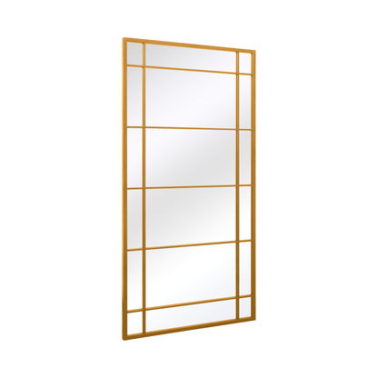 The Luxe Gold Framed Leaner Mirror for Garden or Wall - 63" x 31" (160CM x 80CM)-4