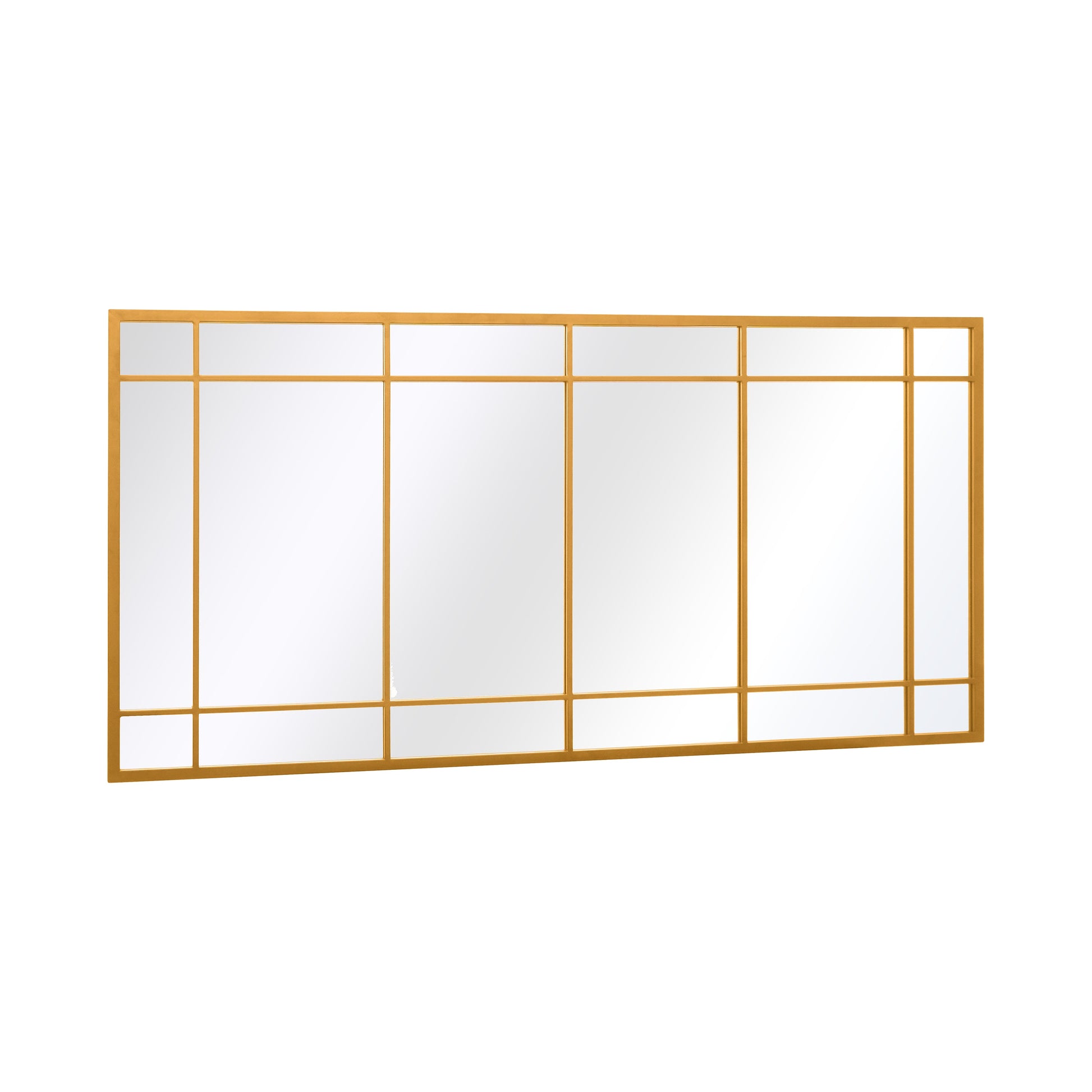 The Luxe Gold Framed Leaner Mirror for Garden or Wall - 63" x 31" (160CM x 80CM)-9