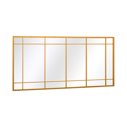 The Luxe Gold Framed Leaner Mirror for Garden or Wall - 63" x 31" (160CM x 80CM)-9