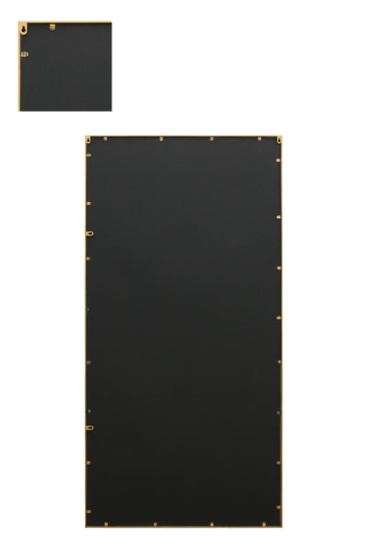 The Luxe Gold Framed Leaner Mirror for Garden or Wall - 63" x 31" (160CM x 80CM)-18