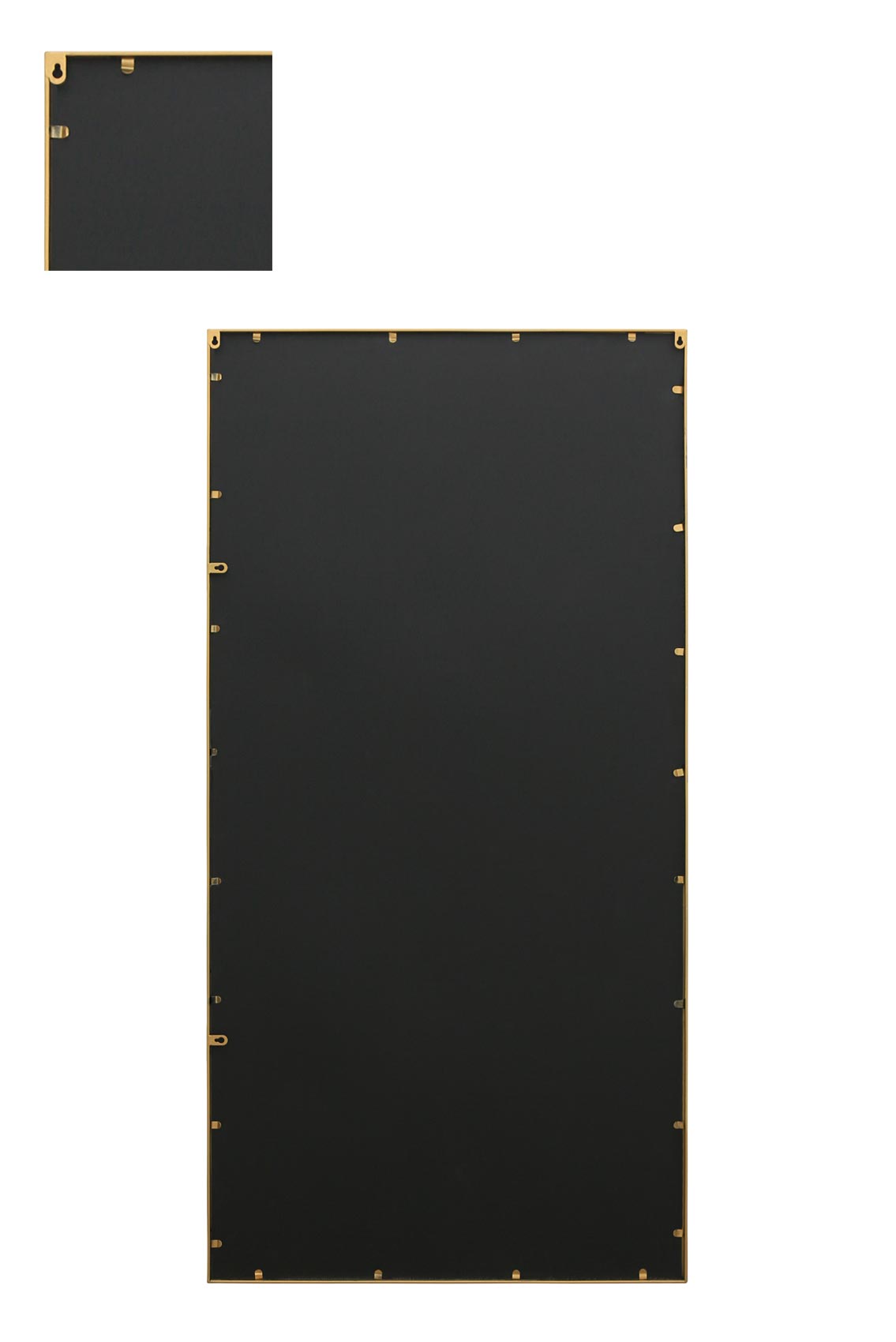 The Luxe Gold Framed Leaner Mirror for Garden or Wall - 63" x 31" (160CM x 80CM)-7