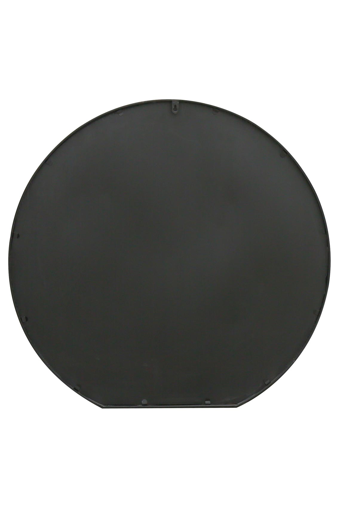 The Round Reflection - Elegant Black Framed Circular Wall Mirror for Garden or Mantle - 33" X 31" (84CM X 80CM)-6