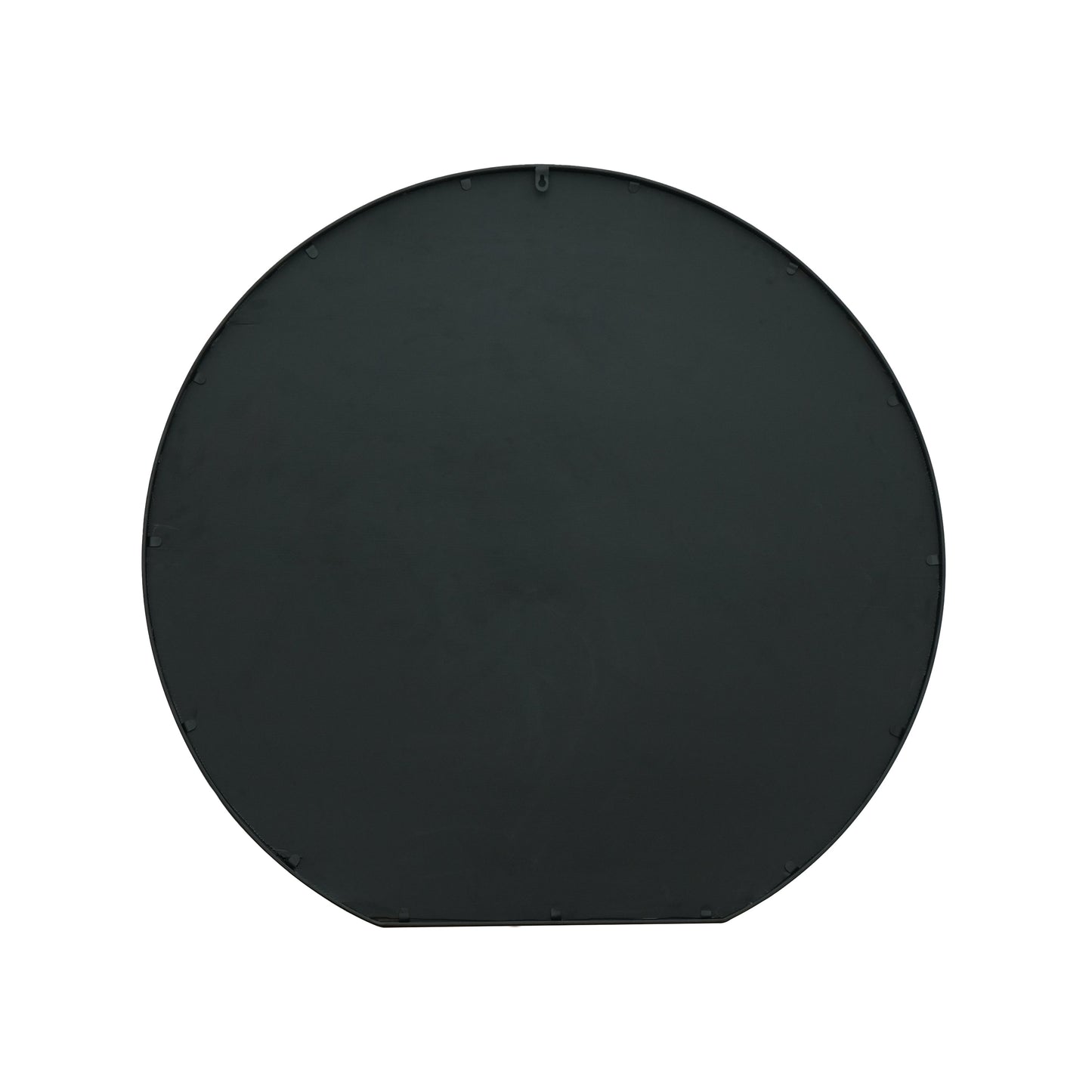 The Reflector - Elegant Black Framed Round Garden Wall Mirror - Ideal for Any Space! 41" X 39" (105CM X 100CM)-10