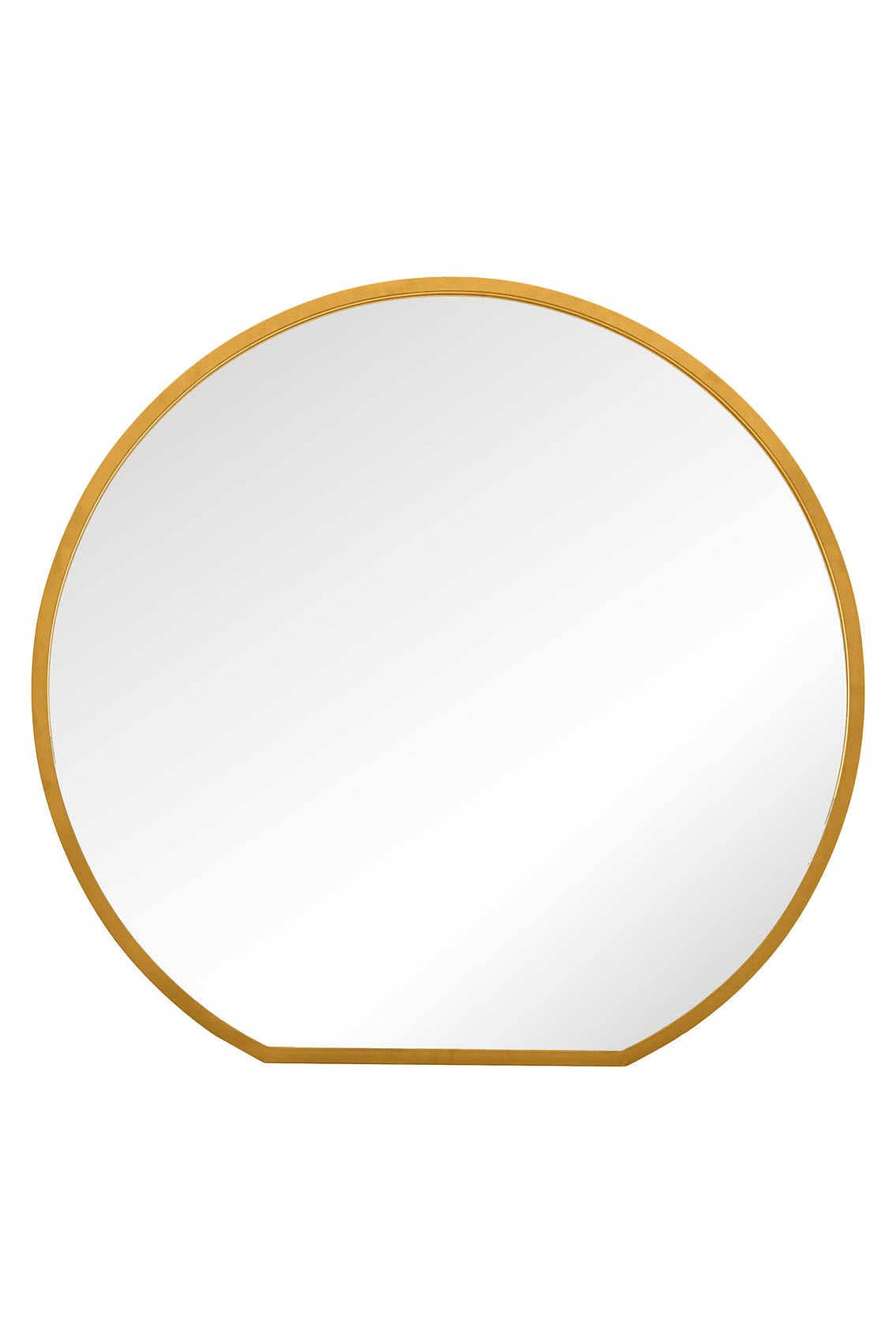 The Radiance - Gold Framed Round Garden Wall Mirror - Ideal for Your Mantle! 41" X 39" (105CM X 100CM)-2