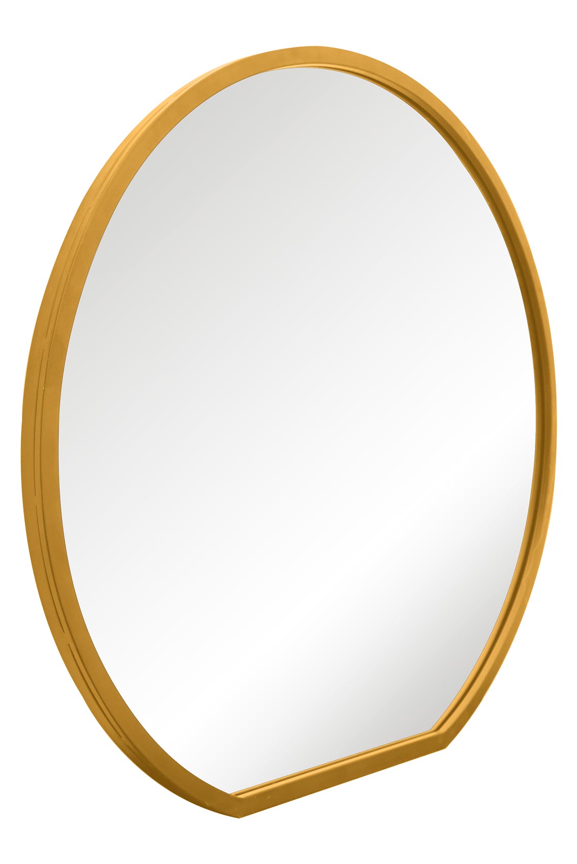 The Radiance - Gold Framed Round Garden Wall Mirror - Ideal for Your Mantle! 41" X 39" (105CM X 100CM)-4