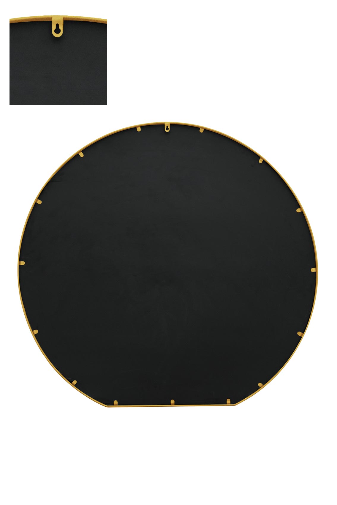 The Radiance - Gold Framed Round Garden Wall Mirror - Ideal for Your Mantle! 41" X 39" (105CM X 100CM)-10