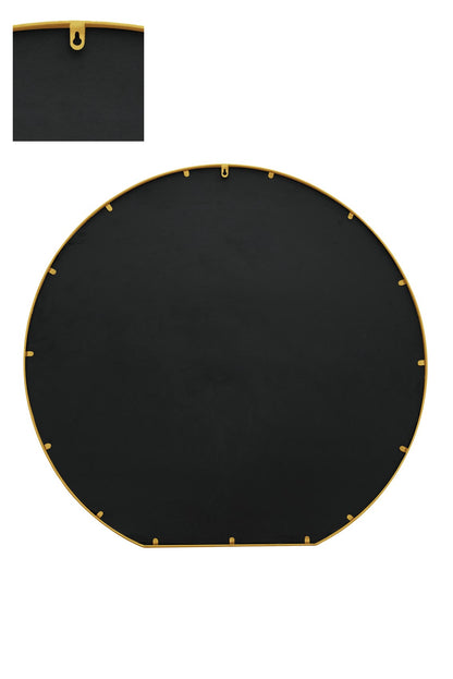 The Radiance - Gold Framed Round Garden Wall Mirror - Ideal for Your Mantle! 41" X 39" (105CM X 100CM)-10