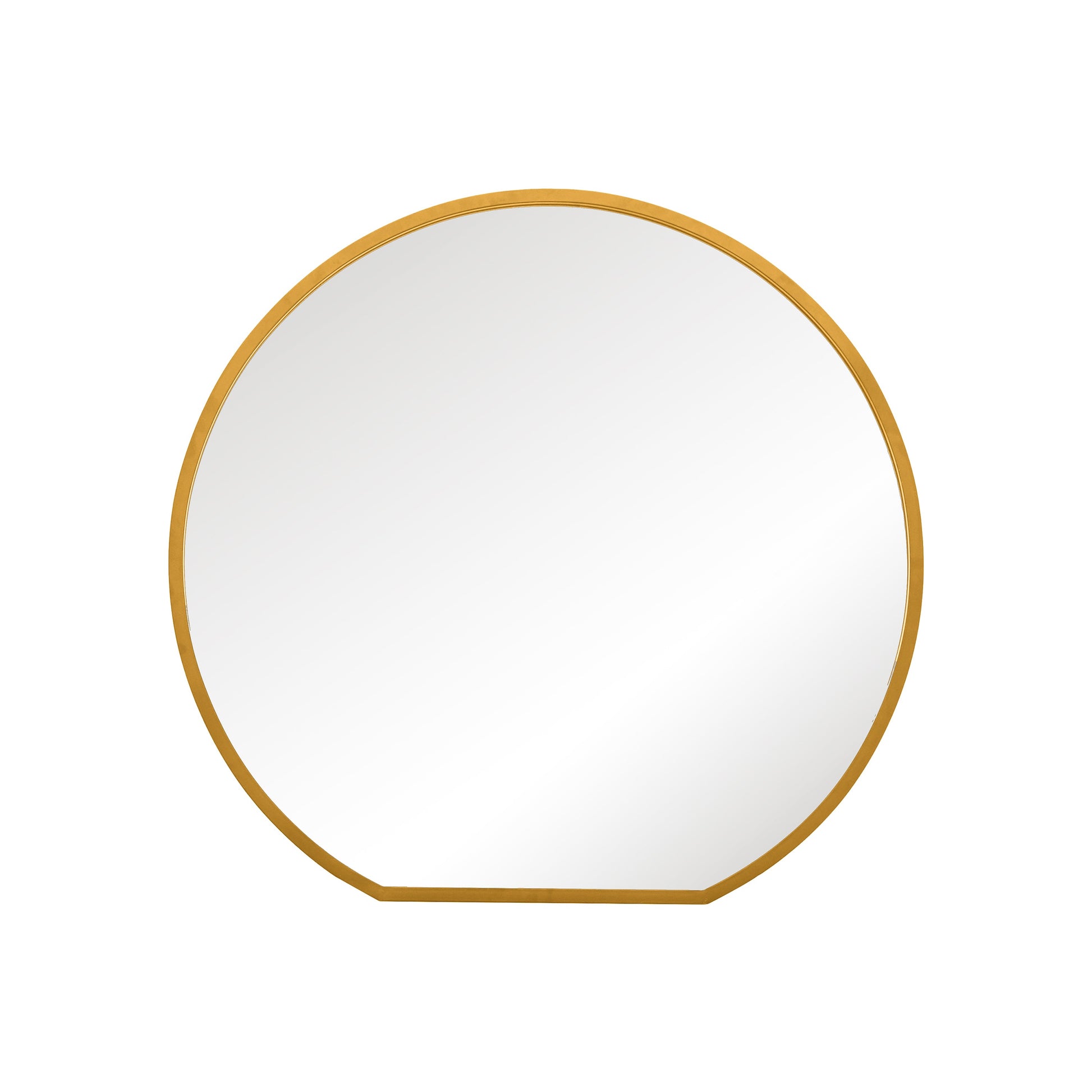 The Radiance - Gold Framed Round Garden Wall Mirror - Ideal for Your Mantle! 41" X 39" (105CM X 100CM)-2