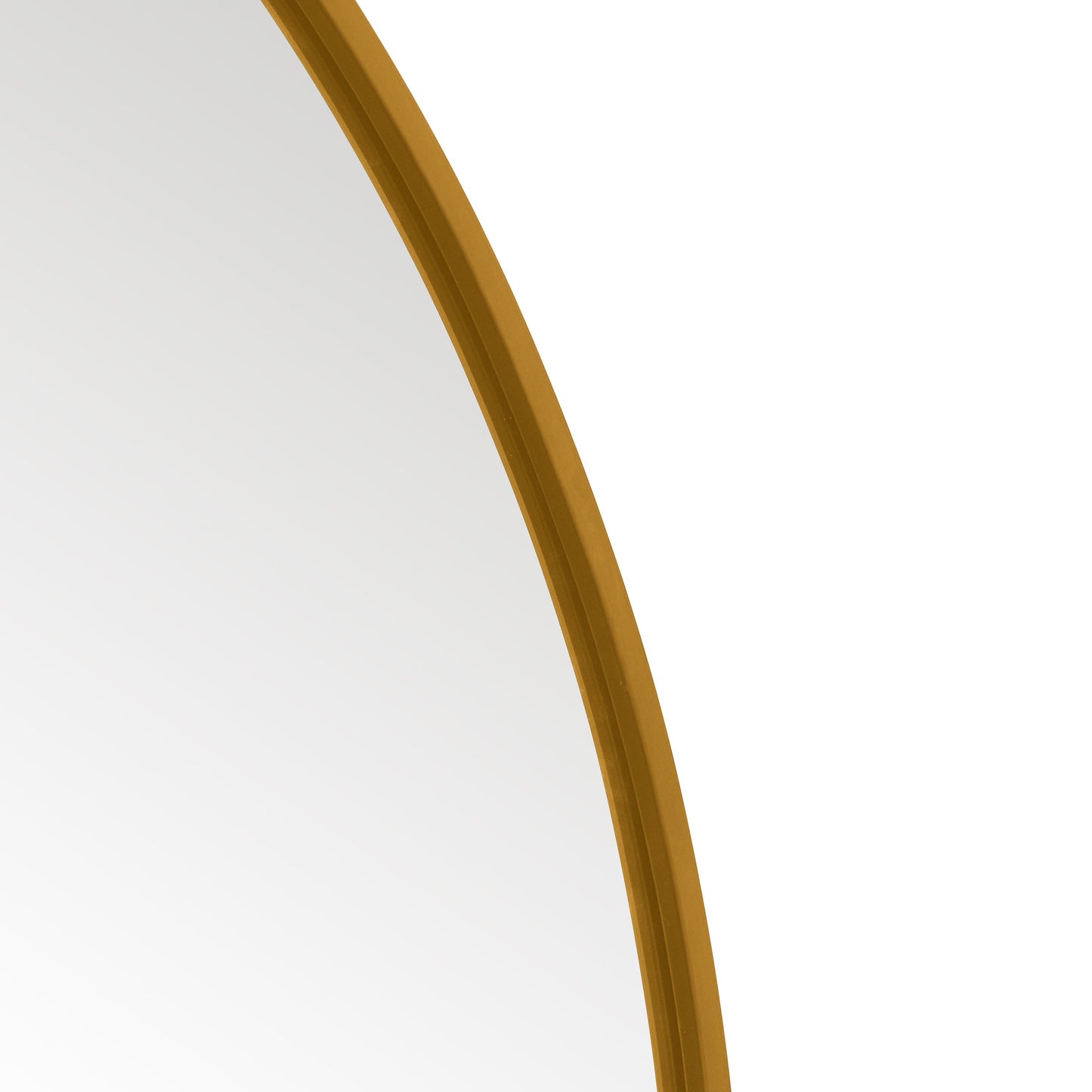 The Radiance - Gold Framed Round Garden Wall Mirror - Ideal for Your Mantle! 41" X 39" (105CM X 100CM)-8