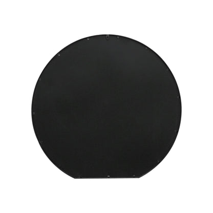 The Round Reflection - Elegant Black Framed 50" X 47" (126CM X 120CM) Circular Garden Wall Mirror for Mantle Decor!-10