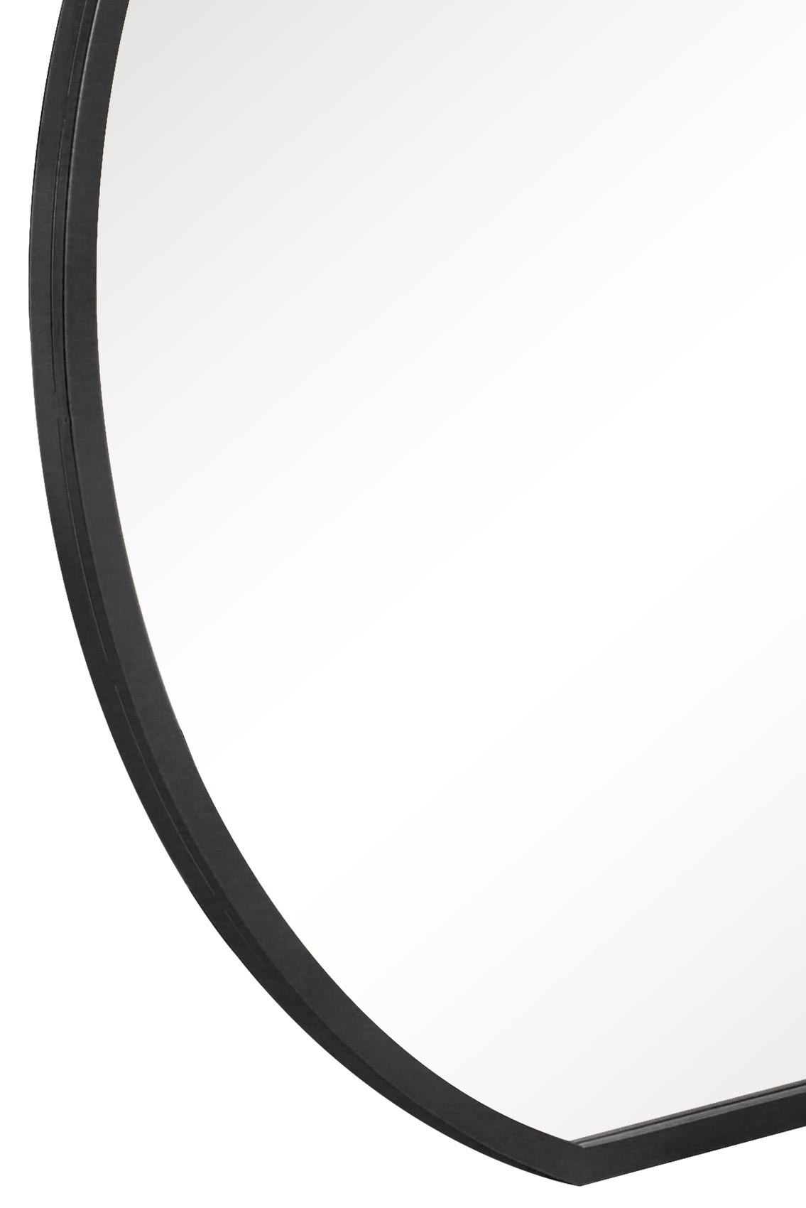 The Round Reflection - Elegant Black Framed 50" X 47" (126CM X 120CM) Circular Garden Wall Mirror for Mantle Decor!-13