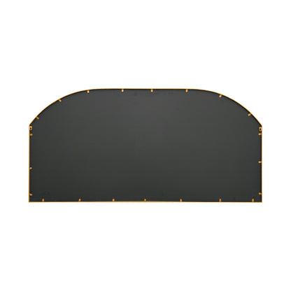 Arched Garden Wall Mirror - Gold Metal Frame 69" x 33" (174CM x 85CM)-10