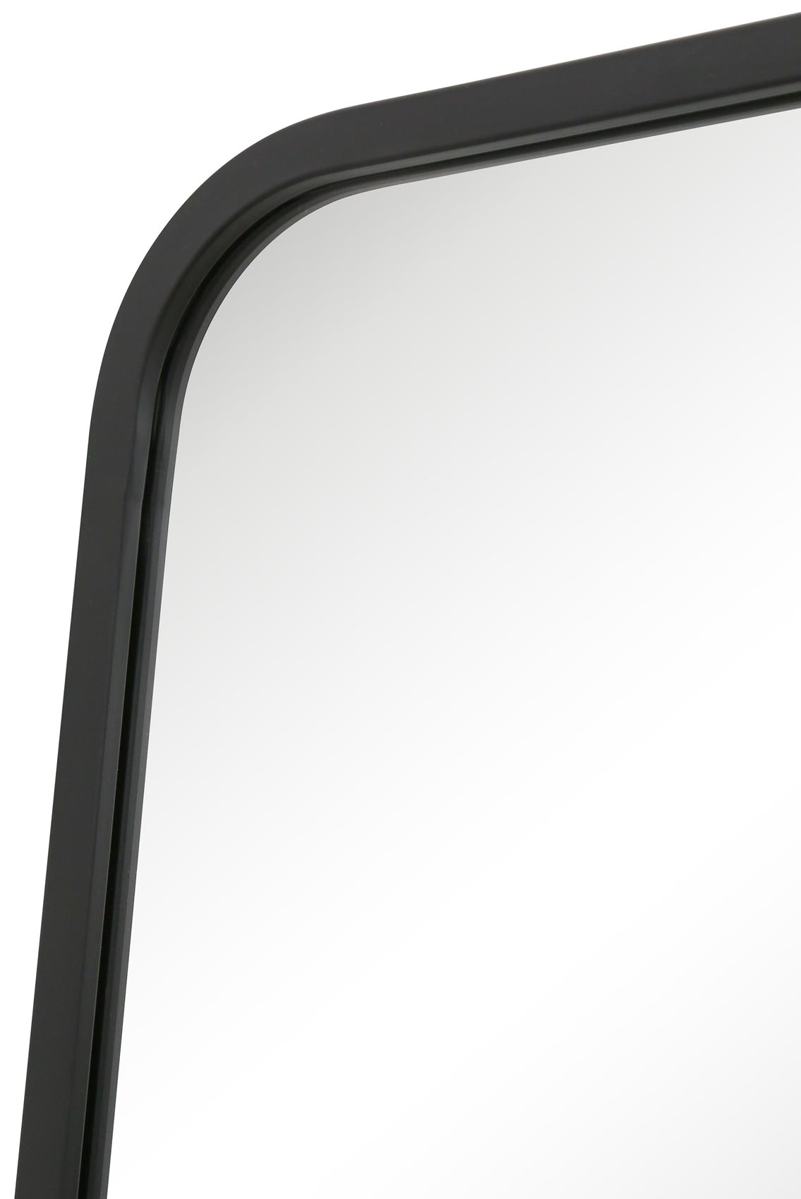 Arched Bottom Black Metal Isosceles Trapezoid Garden Wall Mirror - 71" X 34" (180CM X 85CM) by The Coartans-8