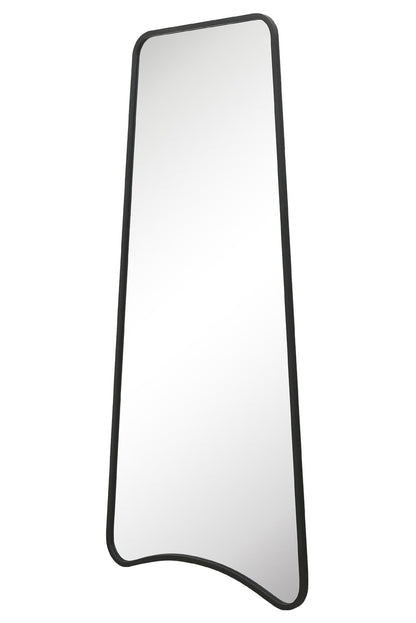 Arched Bottom Black Metal Isosceles Trapezoid Garden Wall Mirror - 79" X 38" (200CM X 95CM) by Coartans-4