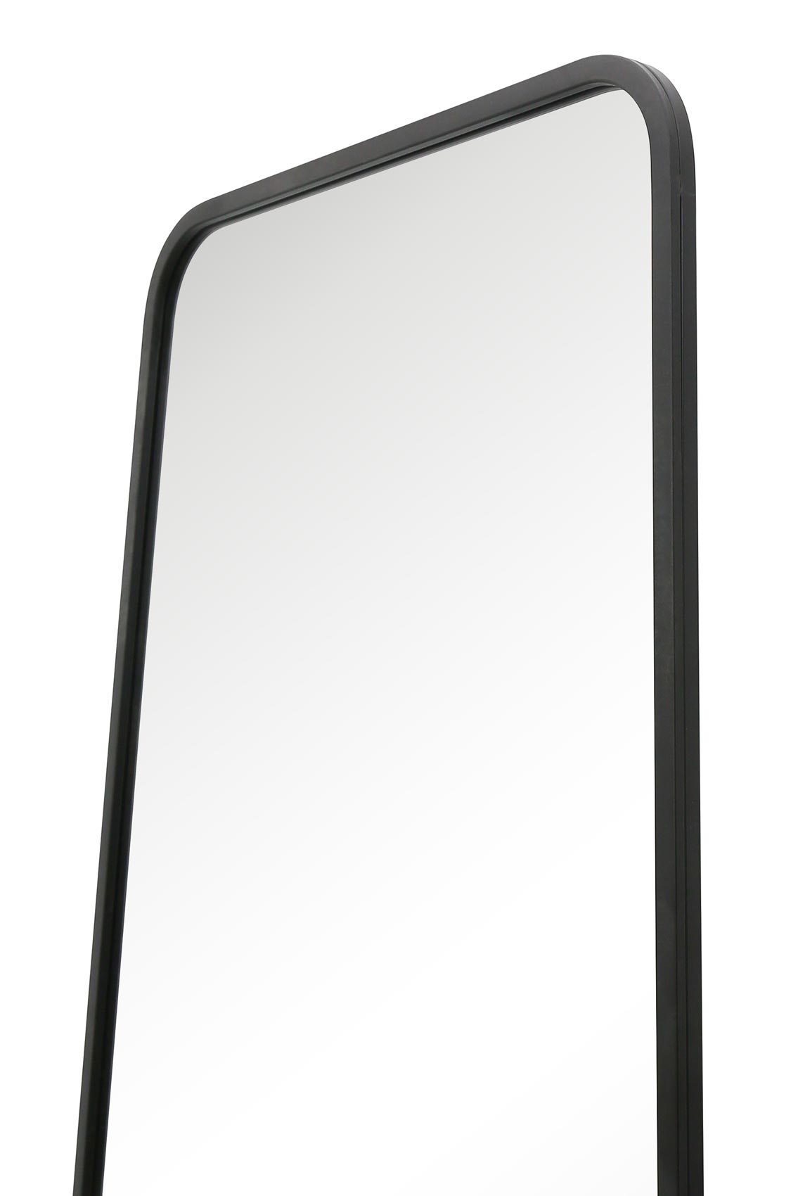 Arched Bottom Black Metal Isosceles Trapezoid Garden Wall Mirror - 79" X 38" (200CM X 95CM) by Coartans-6