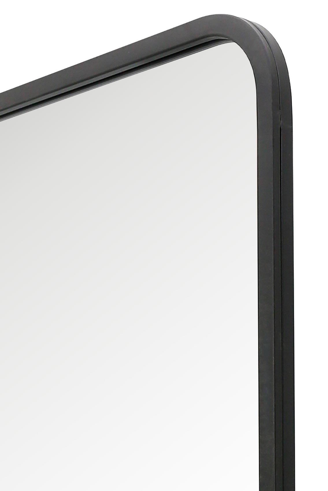 Arched Bottom Black Metal Isosceles Trapezoid Garden Wall Mirror - 79" X 38" (200CM X 95CM) by Coartans-8