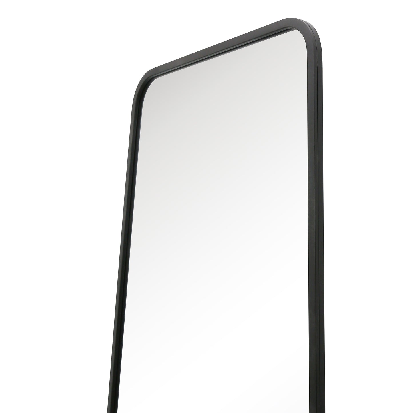 Arched Bottom Black Metal Isosceles Trapezoid Garden Wall Mirror - 79" X 38" (200CM X 95CM) by Coartans-8