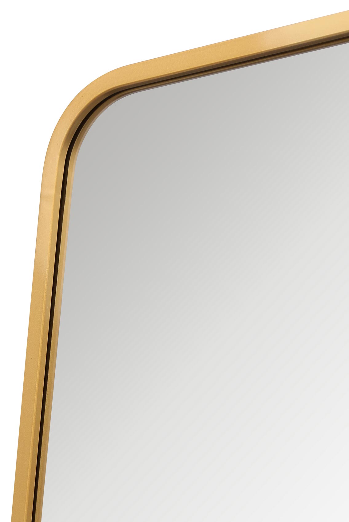 Arched Bottom Gold Metal Isosceles Trapezoid Garden Wall Mirror - 79" X 38" (200CM X 95CM) by Coartans-4