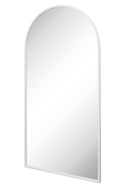 The Arcus - Elegant Arched Garden Wall Mirror with White Frame 71" x 35" (180CM x 90CM)-3