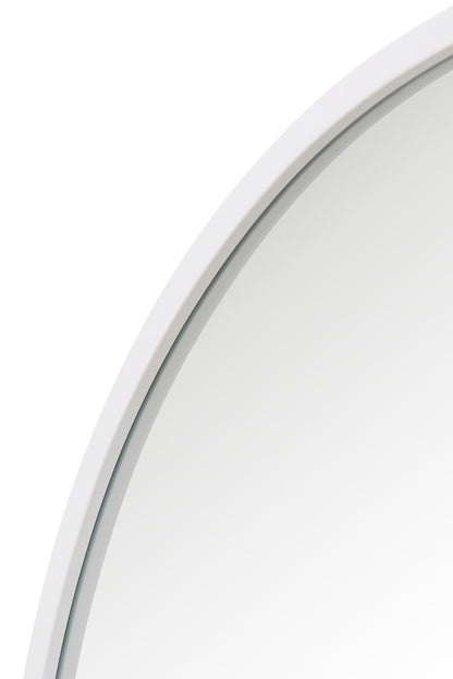 The Arcus - Elegant Arched Garden Wall Mirror with White Frame 71" x 35" (180CM x 90CM)-4