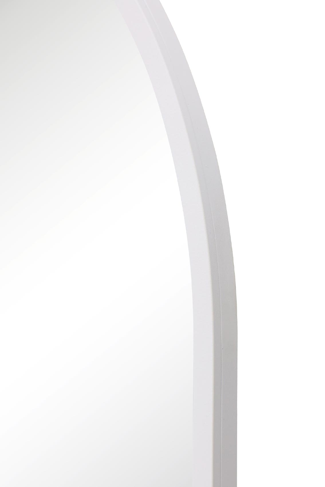 The Arcus - Elegant Arched Garden Wall Mirror with White Frame 71" x 35" (180CM x 90CM)-5