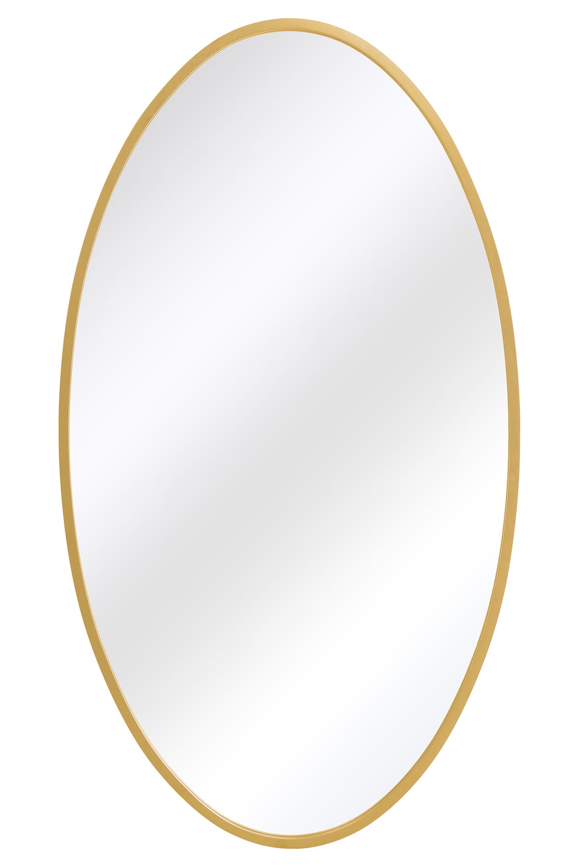 Elegant Gold Oval Garden Wall Mirror - 79" x 44" (200 x 112CM) with Metal Frame-2