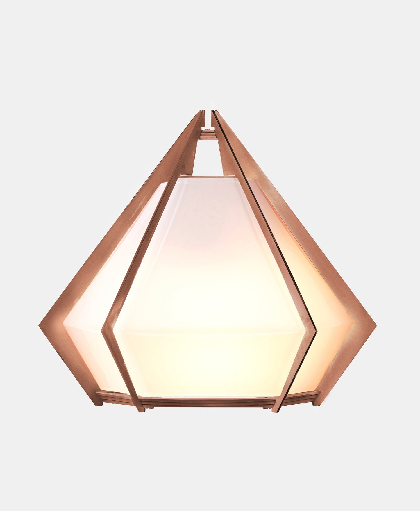 HARLOW WALL SCONCE ALABASTER WHITE GLASS SATIN COPPER 