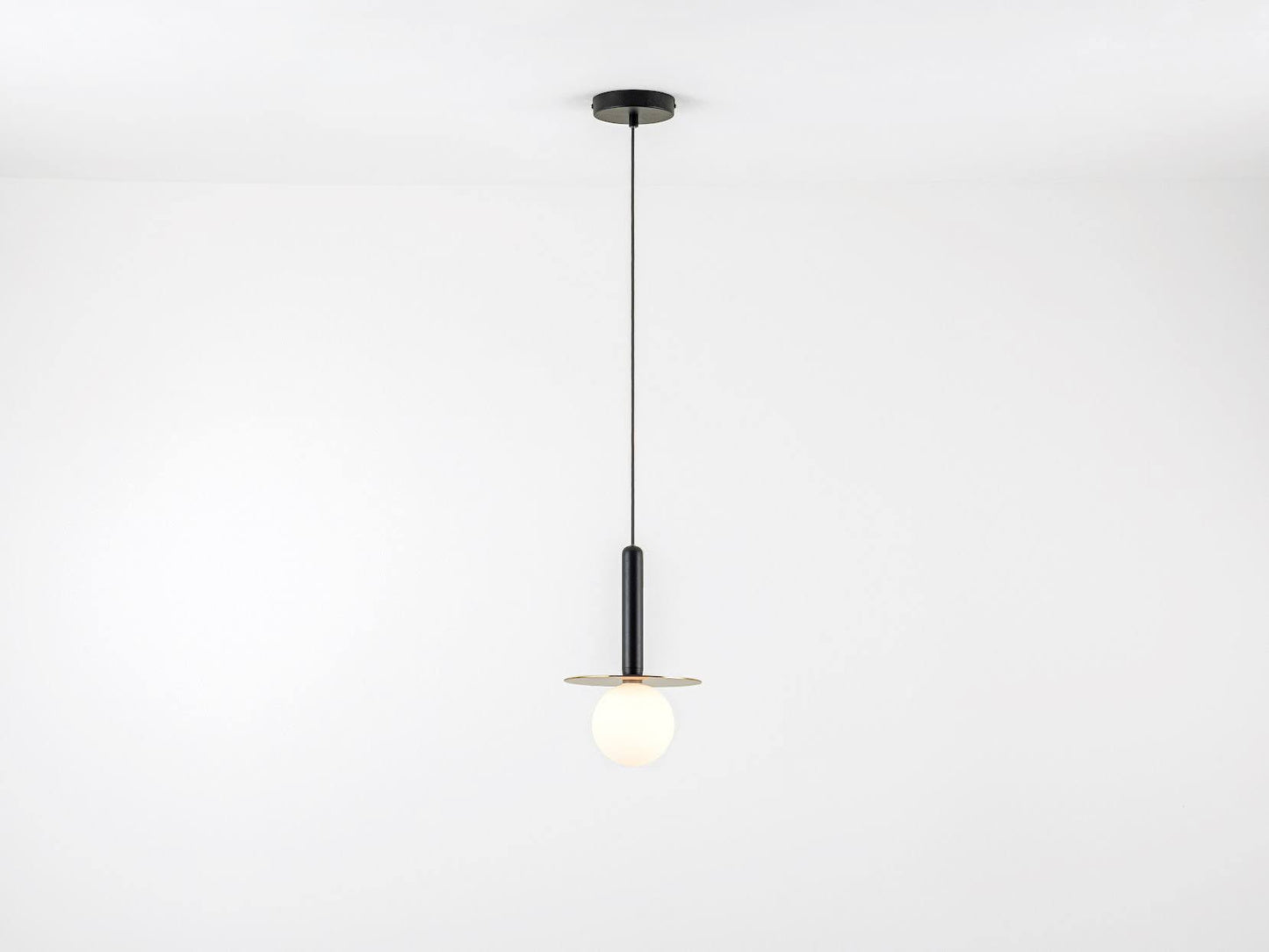 Charcoal Grey Plate Pendant Light