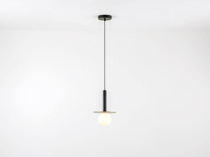 Charcoal Grey Plate Pendant Light