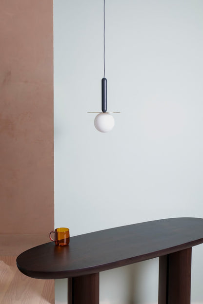 Charcoal Grey Plate Pendant Light