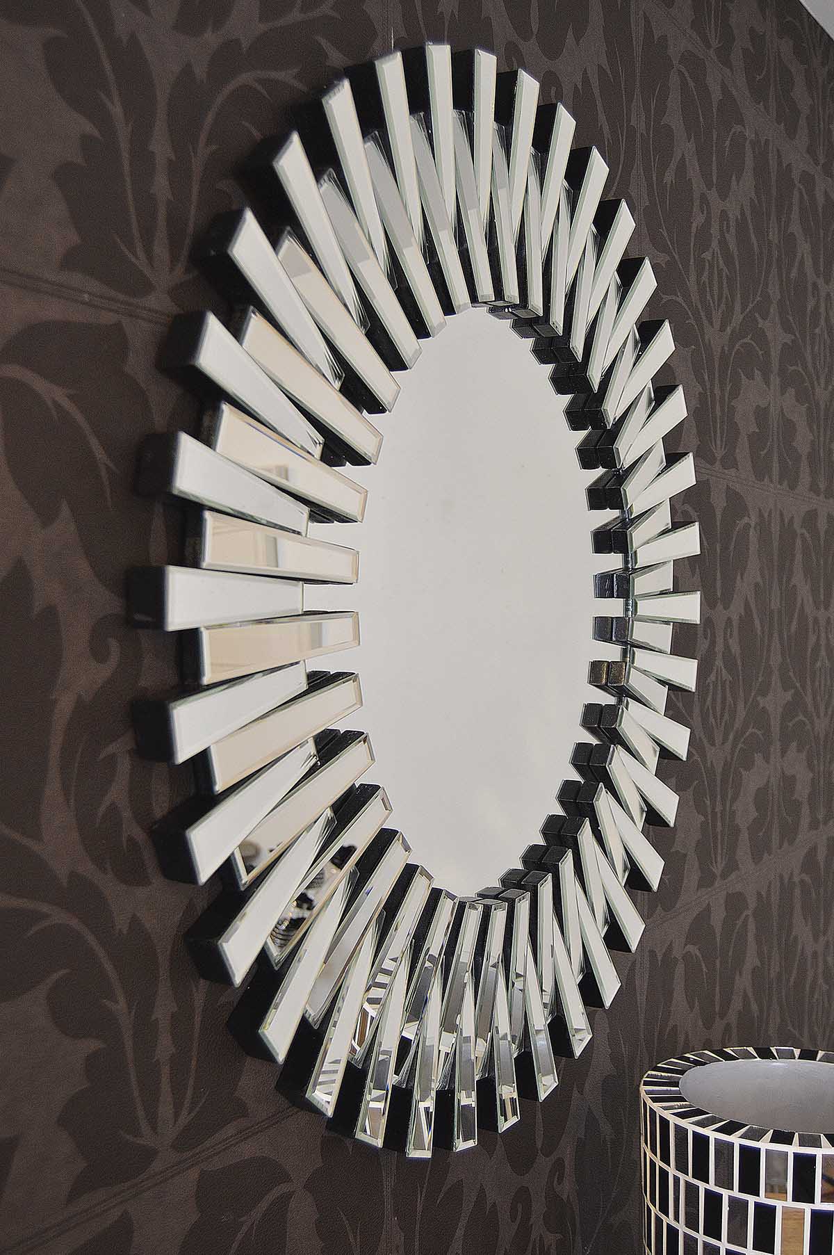 Radiant Round Glass Mirror - 91 x 91 CM-4