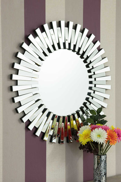 Radiant Round Glass Mirror - 91 x 91 CM-5